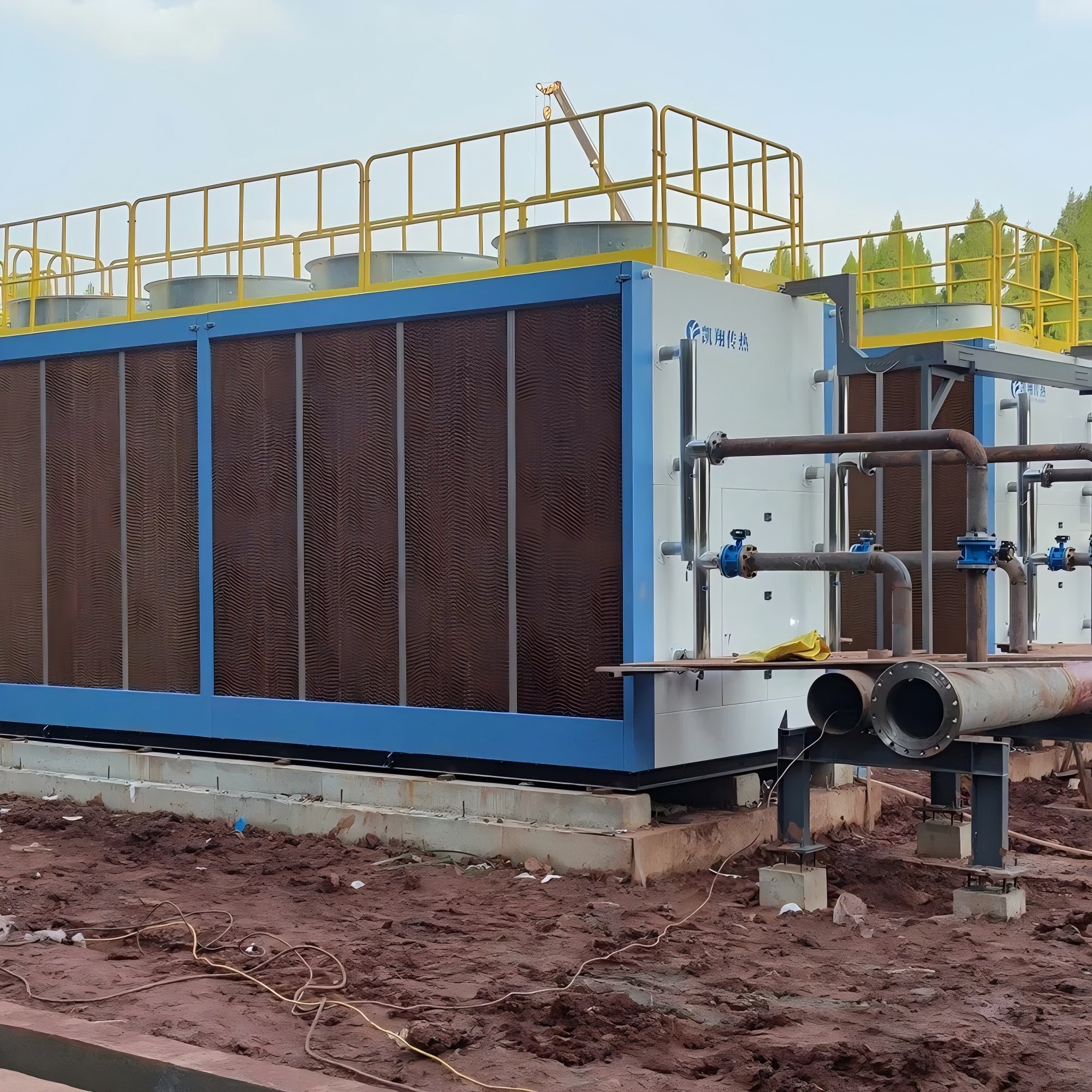 High Performance Tube Fin Adiabatic Dry Air Coolers for Data Center - 图片 3